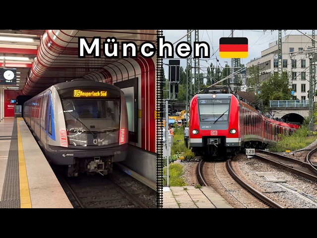 Trams, Trains and Buses in Munich, Germany 🇩🇪 | 2025