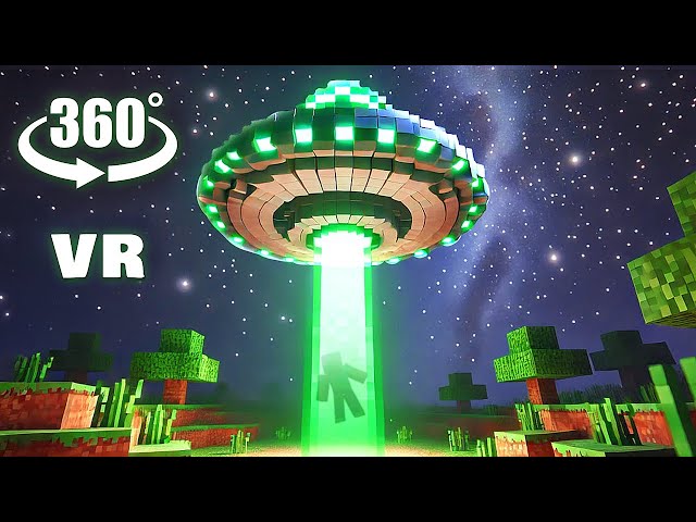 VR 360° ALIEN ABDUCTION (Minecraft Animation)