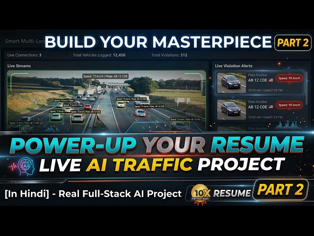 Multi-Lane AI Traffic System 🚦 Exposing Dangerous Driving | AI Web Development Project