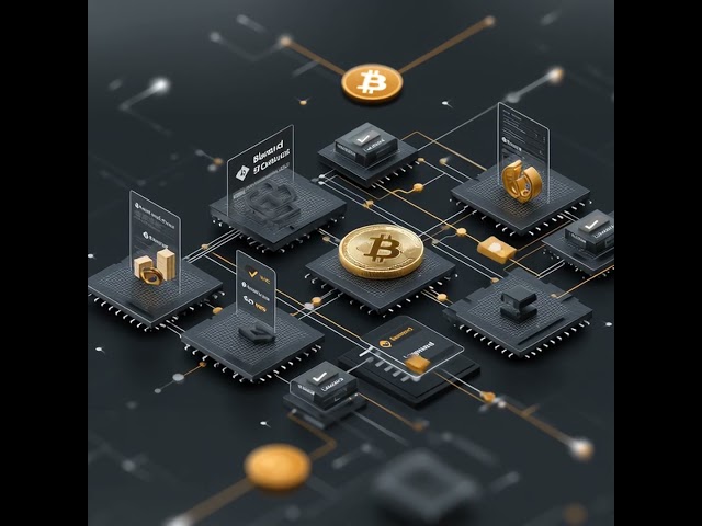 Digital Blockchain Circuit | Futuristic Crypto Video Background | #videobackground v1