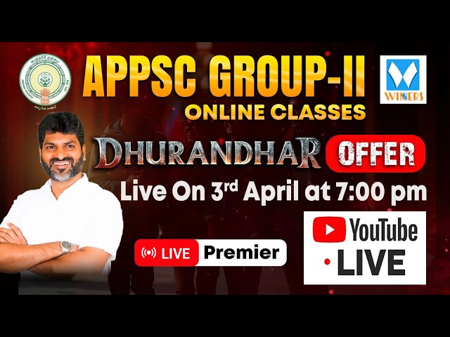 APPSC Group-2 2026 Online Classes | LIVE April 3 @ 7PM | Don’t Miss! | Winners Online