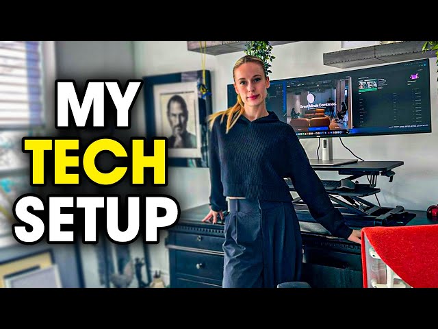My Ultimate Desk Setup for Tech, Coding & More | Dell 49inch Curve Monitor, Herman Miller Chair