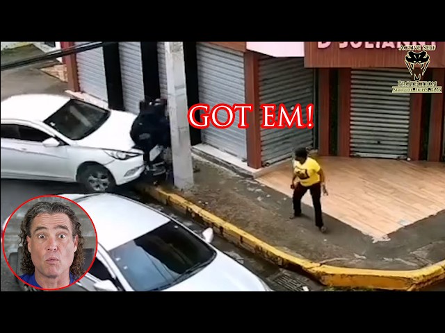 Fed Up Hero Runs Over Robbers