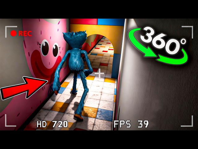 VR 360° Connected to HIDDEN CAMERA! I'm Follow Huggy Wuggy