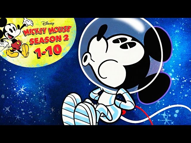 Mickey Mouse Cartoon: Season 2 Episodes 1-10 | Full Shorts Compilation | @disneychannelanimation