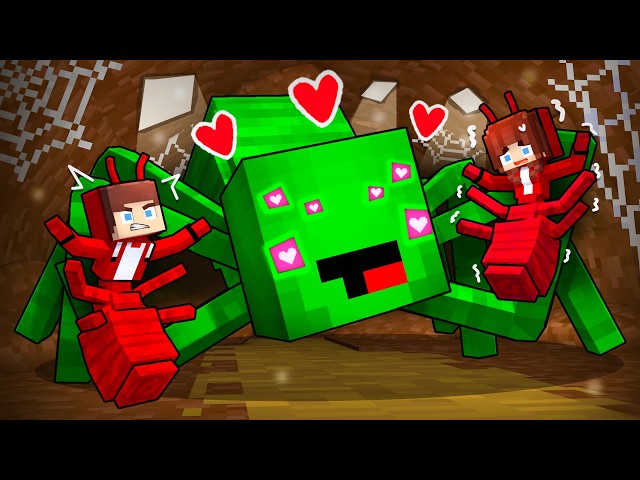 Mikey SPIDER Stole JJ`s Girl ANT - Maizen Minecraft Animation