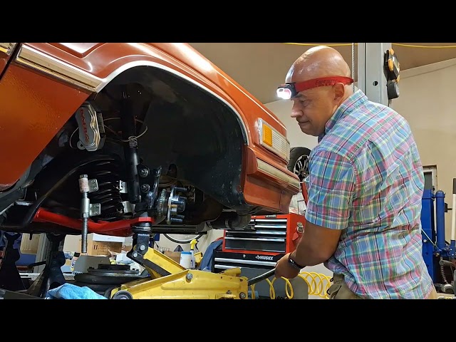 Coil spring removal procedure, lowering spring install
