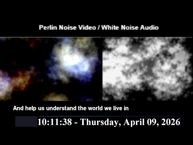 LIVE Paranormal Experiment Stream: Perlin Noise Video & Live Filtered Experiment Audio