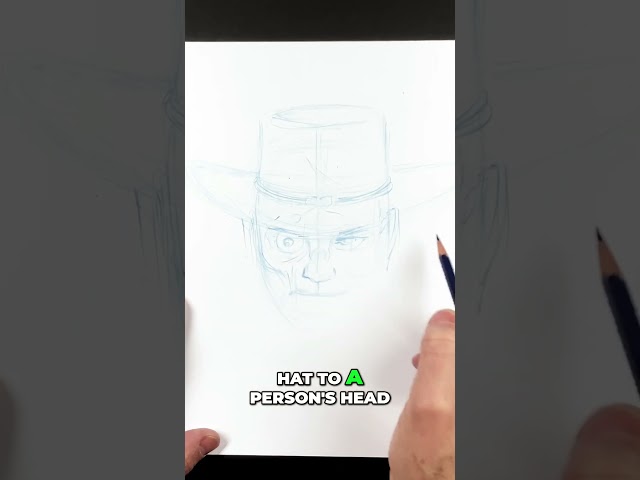 How To Draw a Hat So It FITS The CHARACTER #illustration #inking  #moebius #art #comicart #drawing