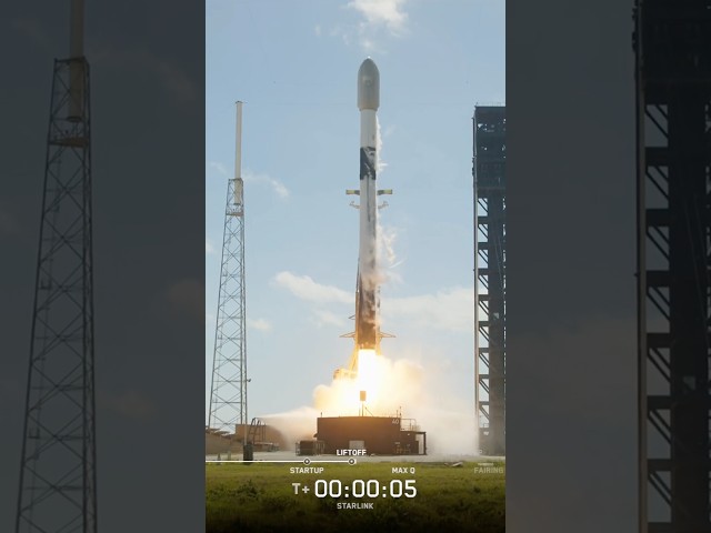 LIFTOFF! SpaceX New Falcon 9 Record | Starlink 10-17