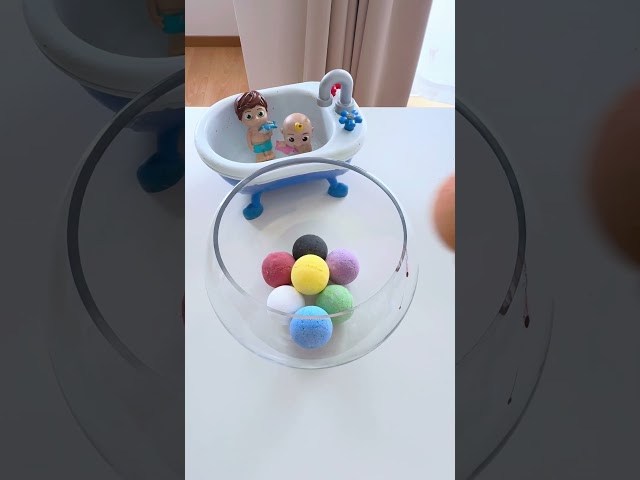 10 Bombs!! Let’s Say the Color!🌈🐶Part55 #shorts #colormixingmagic