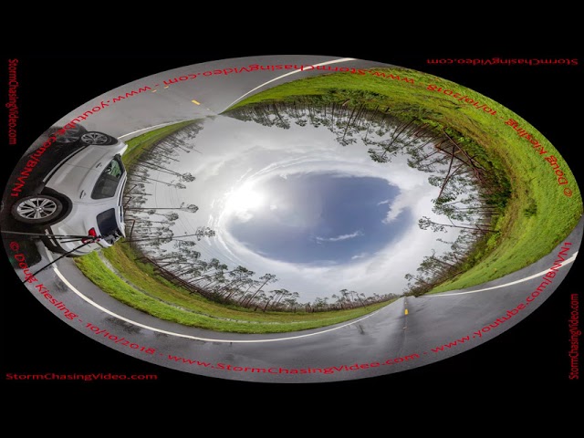 Inside The Category Five Eye Of Hurricane Michael 360 Stitched Image