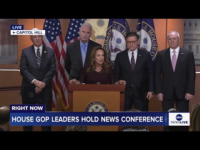 LIVE: House GOP leaders hold news conference