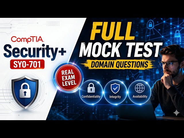 CompTIA Security+ SY0-701 Full Mock Test 🔥 Real Exam Questions & Answers (2026)