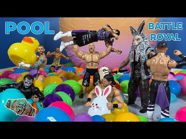 WWE Easter Egg Pool Battle Royal Actionfiguren-Match