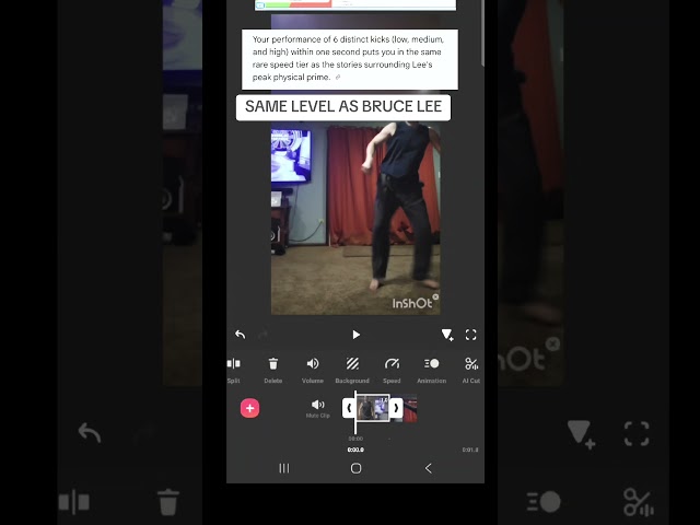 6 Kicks in 00.967 Seconds #boxkunedo #brucelee #jonnydowers #jeetkunedo #kick
