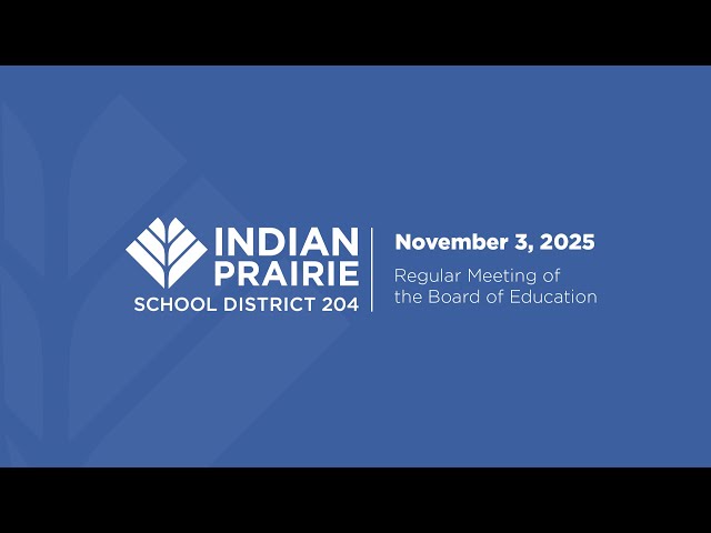 Board of Education Meeting 11/03/2025