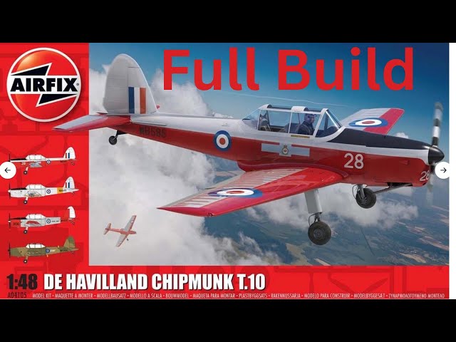 ✈️ Airfix 1/48 De Havilland Chipmunk T.10 Build | In Partnership with Airfix