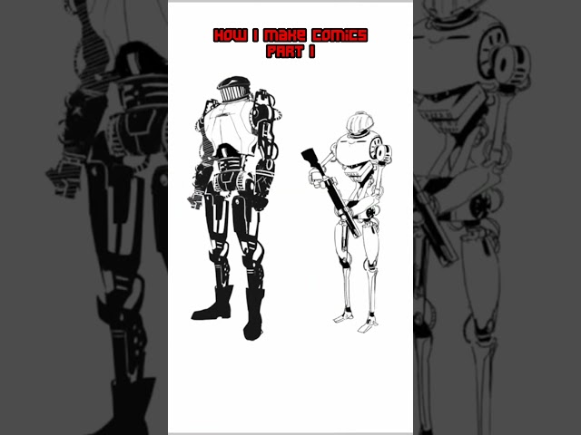 How I make comics part 1 #IndieComics #behindthescenes #mangaart
