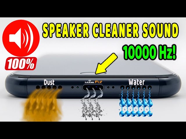 Sound speaker cleaner water