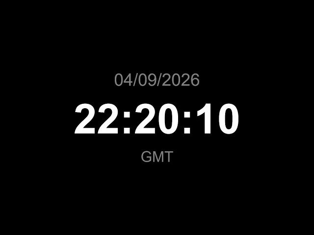 🔴 LIVE | Clock - GMT (Current time)