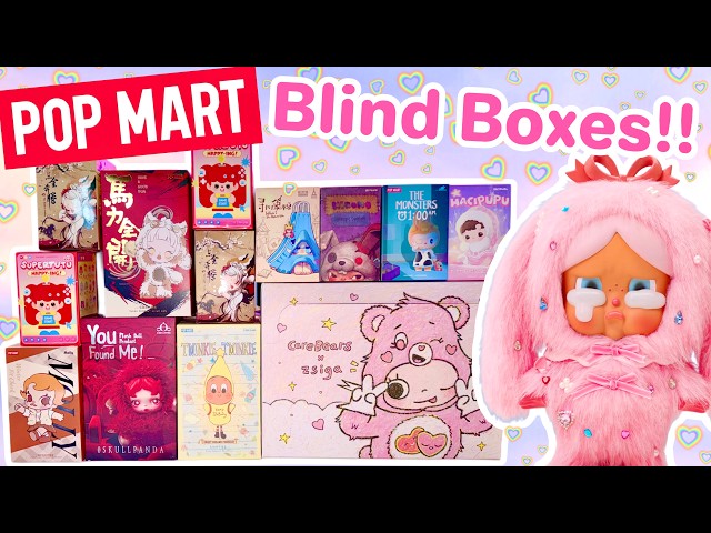 NEW POP MART BLIND BOX UNBOXING!! *♡*HIRONO, SKULLPANDA, & MORE!!