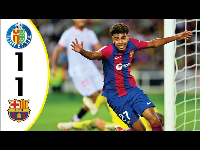 GETAFE 1 vs 1 FC BARCELONA | LALIGA 2024/25 HIGHLIGHTS AND GOALS