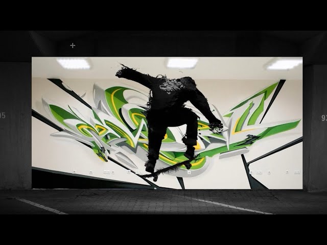 Project Captain Harlock _ Day 21 _ graffiti picture _ Photoshop Tutorial