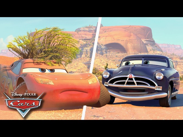 Lightning McQueen Ignores Doc Hudson’s Racing Advice! 😅🚗 | Pixar Cars | 4K |  @disneyjr