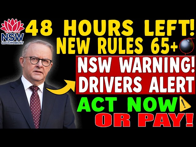 🚨 48 HOURS LEFT! NSW Announces 3 Driving Rule Changes — Seniors 65+ ACT NOW! 😱