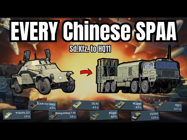 EVERY SPAA from China!🔥(14 tanks) | When COPY is BETTER than ORIGINAL💀(Temu tech tree)