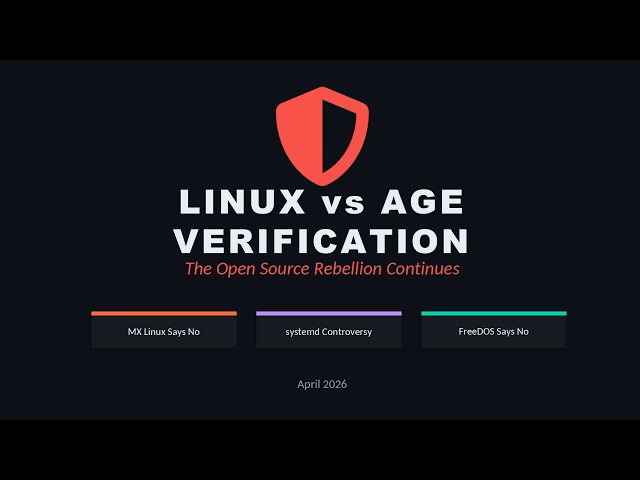 The Law Demanded Age Checks. FreeDOS & MX Linux Did THIS Instead...