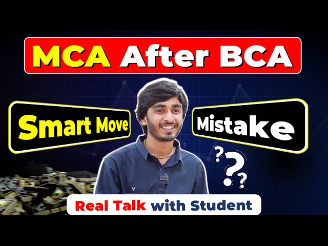 What to do After BCA in 2026? MCA After BCA? Student Honest Experience #sunstone #bca #careergrowth
