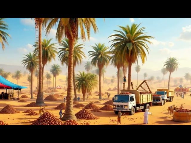 "Epic Desert Harvest: Date Picking Like You’ve Never Seen Before!"#harvest #dates #datessweet