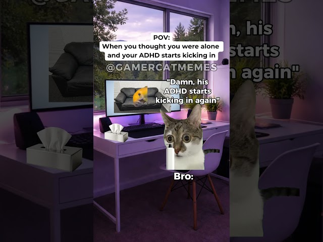 POV: Wenn du dachtest, du wärst allein und deine ADHS sich bemerkbar macht