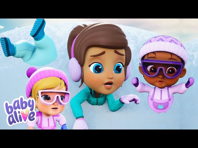 Babies stuck in the snow! ⛄️ Baby Alive ⭐️ | Adventure stories for kids | Kids Cartoon #funinthesnow