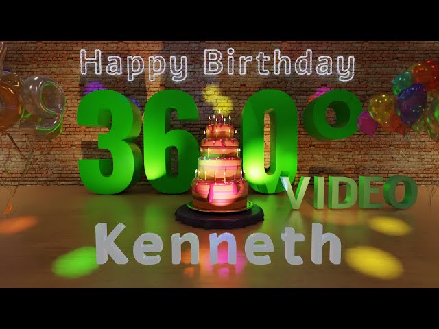 🎉 Kenneth's 360° Interactive Happy Birthday Party - Rotate Your Phone! 🎈 [EN]