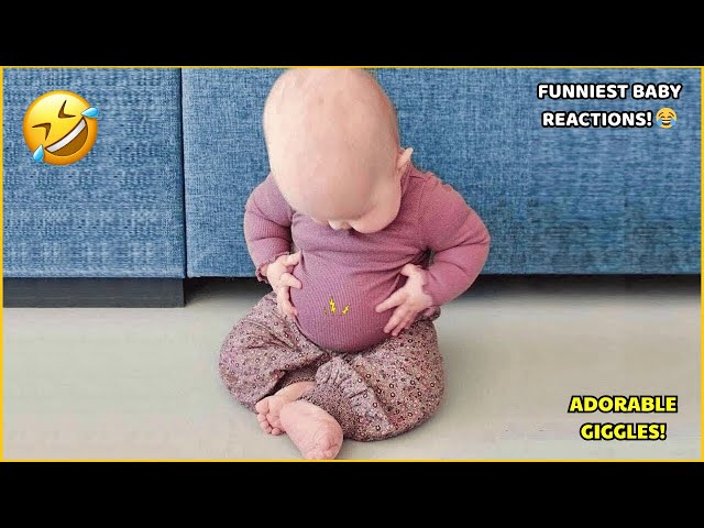 Baby Reactions That Will Make You Laugh Instantly 😂 Cutest Funny Moments 2025!