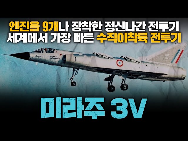 The world's fastest vertical takeoff and landing fighter, the Mirage 3V