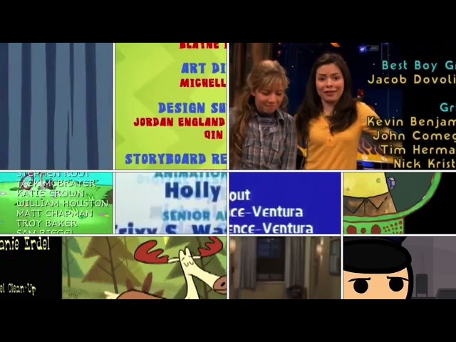 Amphibia, Blue’s Clues, Camp Lazlo, C&H, FD, iCarly, NC, PSS, Sitting Ducks, WWA, YS Credits Remix