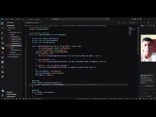 Sistema de Nómina — POO en Java