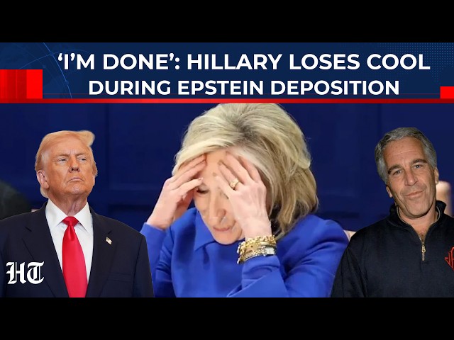 Hillary Clinton Slams Trump; Loses Cool & Slaps Table After This Question | Epstein Deposition