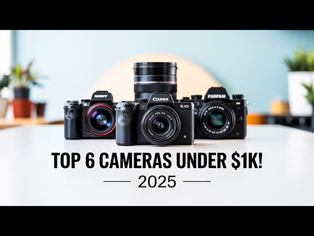 Top 6 Best Mirrorless Cameras Under $1,000 2025!