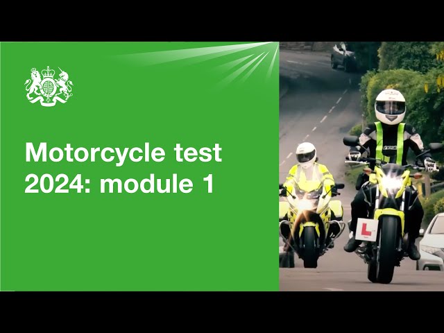 Motorcycle test 2026 - module 1: official DVSA guide
