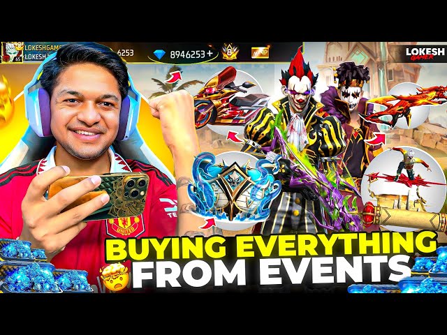 2026 Free Fire Buying Everything From Events Rip 50,000 Diamond Garena Free Fire 