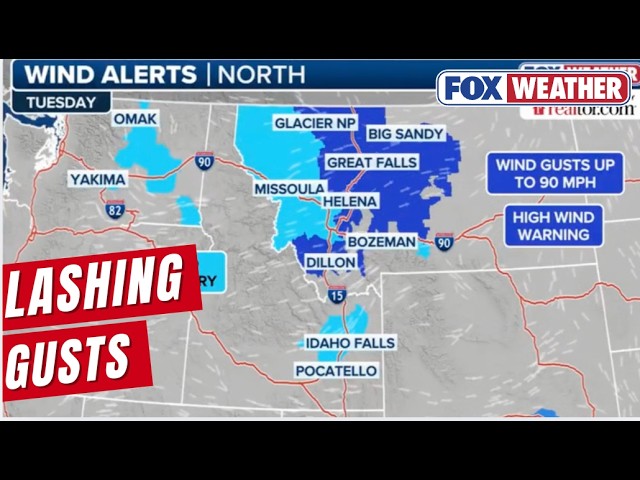 Fierce Winds Lash Northern Plains, Gusts Up To 90 Mph Possible