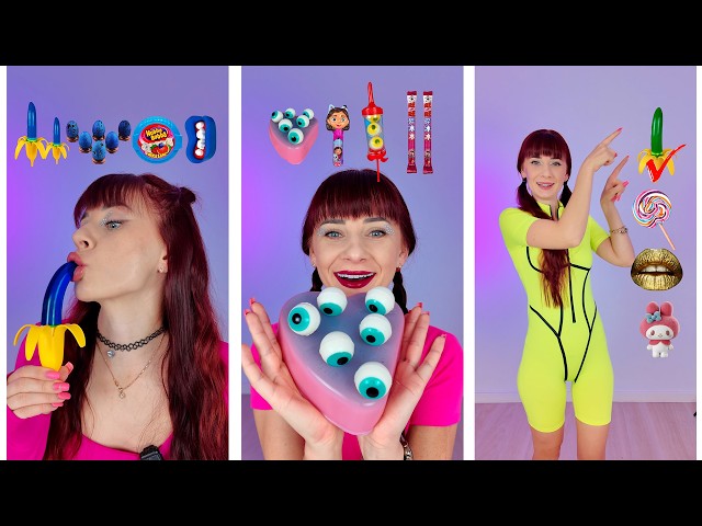 ASMR Eating Gummy Jelly Eyeballs • Sweet & Sour Candy Sounds for Relaxation & Sleep