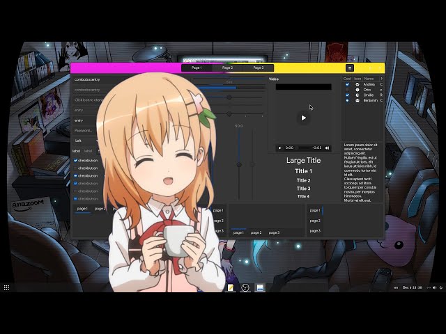 My Favorite Headerbar! Ft GTK  4.0 CSS Shaders