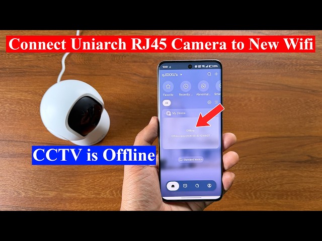 How to connect Uniarch RJ45 camera to new Wifi