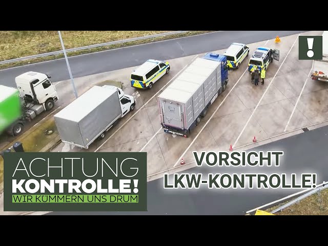 Vorsicht, LKW-KONTROLLE! Polizei entlarvt NACHLÄSSIGE Fahrer! | Achtung Kontrolle